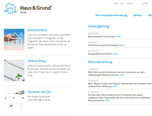 Tablet Screenshot of hausundgrund-fuerth.de